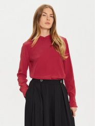 TWINSET Bluzka 242TT2341 Czerwony Regular Fit. Czerwone bluzki damskie Twinset, bez wzorów, z jedwabiu, bez kołnierzyka, bez ramiączek. Za 919.99 zł.