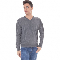 Sweter w kolorze szarym. Szare swetry przez głowę męskie Just Cavalli, Calvin Klein, Lee. W wyprzedaży za 129.95 zł.