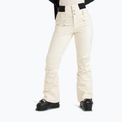 Spodnie snowboardowe damskie ROXY Rising High. Brązowe spodnie materiałowe damskie Roxy, bez wzorów, snowboardowy. Za 659.99 zł.