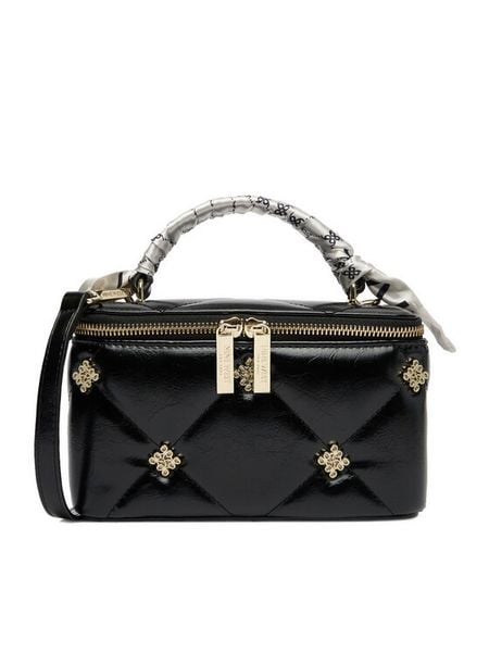 Nine West Torebka EO-Delancey Moon-KS2575-1 Czarny. Czarne torebki do ręki damskie Nine West, bez wzorów, bez dodatków. Za 259.99 zł.