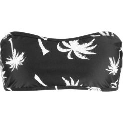 Bikini bandeau bonprix czarny z nadrukiem. Bikini damskie marki bonprix. Za 59.99 zł.