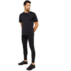 Koszulka treningowa męska Nike Breathe Vent T-Shirt. Czarne koszulki sportowe męskie Nike, m, bez wzorów, z poliesteru, sportowe, bez kołnierzyka. Za 73.00 zł.