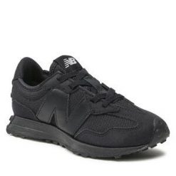 Sneakersy New Balance. Czarne półbuty chłopięce New Balance, bez wzorów, bez zapięcia. Za 229.99 zł.