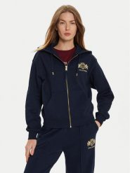 Tommy Hilfiger Bluza Varsity WW0WW43850 Granatowy Regular Fit. Niebieskie bluzy damskie Tommy Hilfiger, l, bez wzorów, z bawełny, bez kaptura. Za 449.99 zł.