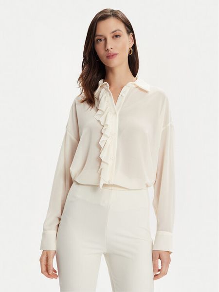 ViCOLO Koszula TB0133 Écru Regular Fit. Bluzki damskie ViCOLO, l, bez wzorów, z syntetyku, bez kołnierzyka, bez ramiączek. Za 219.99 zł.