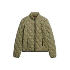 Damska kurtka puchowa Superdry Fuji Lite. Czarne kurtki damskie Superdry., xs, bez wzorów, z puchu, bez kaptura. Za 418.25 zł.