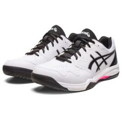Buty tenisowe męskie Asics Gel Dedicate 7 All Court 104. Białe buty sportowe męskie Asics, bez zapięcia, tenisowe. Za 349.00 zł.