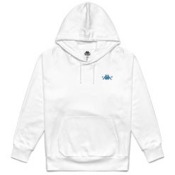 Bluza z kapturem Kappa Authentic Nelek. Białe bluzy męskie Kappa, l, bez wzorów, z materiału, z kapturem. Za 471.00 zł.