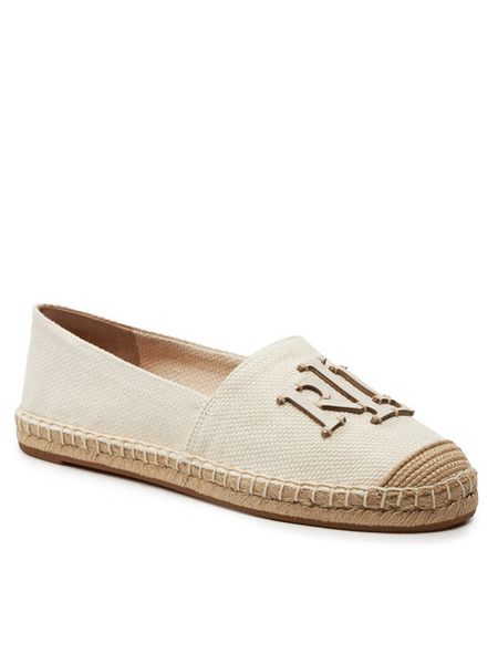 Lauren Ralph Lauren Espadryle 802920405006 Beżowy. Brązowe espadryle damskie Lauren Ralph Lauren, bez wzorów, z materiału, bez obcasa, bez zapięcia. Za 559.99 zł.