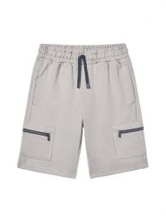 Mayoral Szorty sportowe 6219 Szary Regular Fit. Szare szorty dla chłopców Mayoral, bez wzorów, z bawełny, sportowe. Za 99.99 zł.