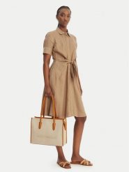 Coccinelle Torebka UAL Coccinellemyrtha26 E1 UAL 11 02 01 Beżowy. Brązowe torebki do ręki damskie Coccinelle, bez wzorów, z materiału, bez dodatków. Za 1,399.00 zł.