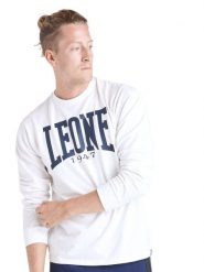 Leone 1947 Apparel Męska koszulka z długim rękawem. Szare koszulki sportowe męskie LEONE 1947 APPAREL, m, bez wzorów, z jersey, bez kołnierzyka, bez ramiączek, na fitness i siłownię. Za 84.16 zł.