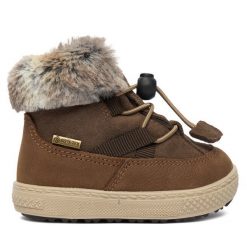 Śniegowce Primigi. Brązowe śniegowce dziewczęce Primigi, z gore-texu, bez zapięcia. Za 349.99 zł.