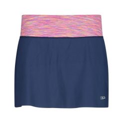 Spódnica mini 2 w 1 damska CMP. Niebieskie spódnice damskie CMP, xl, bez wzorów, z materiału, sportowe, mini, sportowe. Za 99.99 zł.