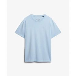 Casual T-shirt Superdry Essentials. Niebieskie t-shirty męskie Superdry., m, bez wzorów, casualowe, bez kołnierzyka. Za 127.75 zł.