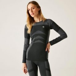 Bielizna termoaktywna damska longsleeve In The Zone II Dare 2b. Brązowa bielizna termoaktywna damska Dare 2b, bez wzorów, bez ramiączek. Za 119.99 zł.