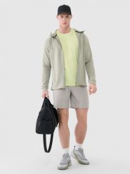 4F Spodenki treningowe szybkoschnące męskie - khaki XXL. Brązowe krótkie spodenki sportowe męskie 4f, l, bez wzorów, z dzianiny, na fitness i siłownię. W wyprzedaży za 79.99 zł.