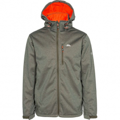 Kurtka softshellowa "Maynard" w kolorze khaki. Brązowe kurtki męskie Trespass Snow Men, z materiału. W wyprzedaży za 217.95 zł.