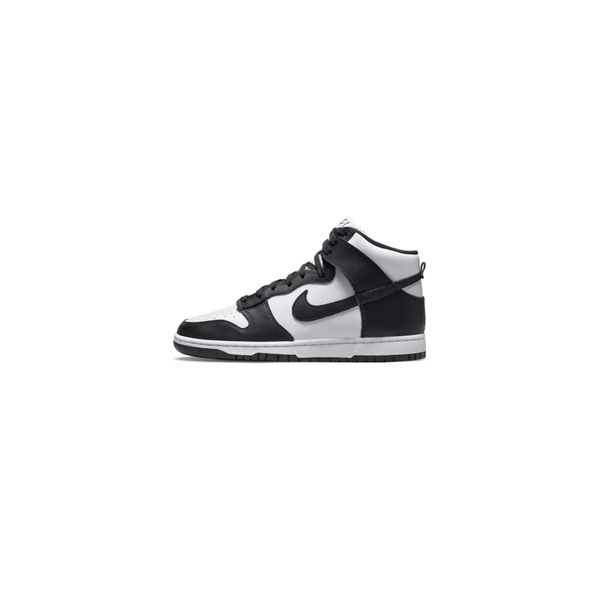 Buty koszykarskie męskie Nike Dunk High. Białe buty sportowe męskie Nike, z gumy, bez zapięcia, do koszykówki. Za 492.90 zł.