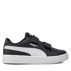 Sneakersy Puma. Czarne trampki i tenisówki chłopięce Puma, bez wzorów, bez zapięcia. Za 99.99 zł.