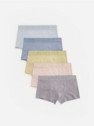 5 pack bokserek Classic - beżowy. Brązowe bokserki męskie Reserved, l, bez wzorów. Za 99.99 zł.