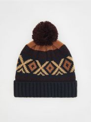 Czapka z pomponem - wielobarwny. Czapki i kapelusze męskie Reserved, bez wzorów. W wyprzedaży za 39.99 zł.