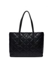 Calvin Klein Torebka Quilted Small Tote LV04F3325G Czarny. Czarne torebki do ręki damskie Calvin Klein, bez wzorów, ze skóry, bez dodatków. Za 649.99 zł.