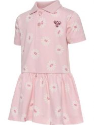 Sukienka dla dziewczynki niemowlaka Hummel Mini Reg Flower. Czerwone sukienki niemowlęce Hummel, bez wzorów, z bawełny, bez ramiączek, krótkie. Za 149.00 zł.