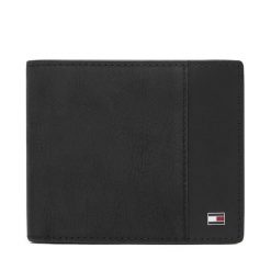 Portfel Tommy Hilfiger. Czarne portfele męskie Tommy Hilfiger, bez wzorów. Za 349.99 zł.
