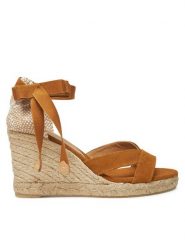 Castañer Espadryle Bailey/8/002 025633 Brązowy. Brązowe sandały damskie Castañer, bez wzorów, z materiału, bez obcasa, bez zapięcia. Za 339.99 zł.