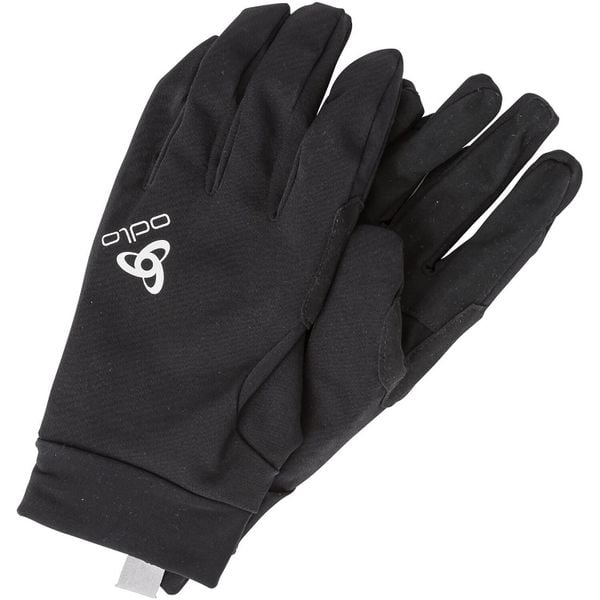 Rękawiczki Odlo WATERPROOF LIGHT. Czarne rękawiczki męskie Odlo, na zimę, bez wzorów, z materiału, sportowe. Za 359.99 zł.