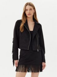 Noisy May Kurtka z imitacji skóry Abby 27033110 Czarny Regular Fit. Czarne kurtki damskie Noisy may, xs, bez wzorów, ze skóry, bez kaptura. Za 139.99 zł.
