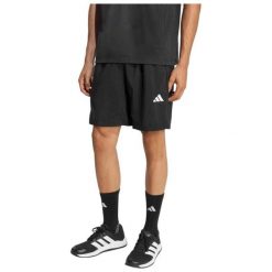 Szorty adidas Essentials Base. Czarne krótkie spodenki sportowe męskie Adidas, s, bez wzorów, z materiału, na fitness i siłownię, climacool (adidas). Za 138.80 zł.