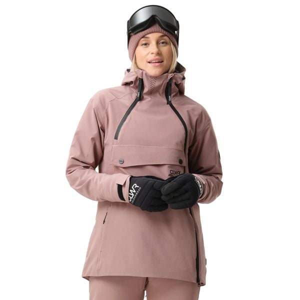 Damska kurtka narciarska Colourwear W Cake Anorak 2.0. Brązowe kurtki damskie Colourwear, na zimę, bez wzorów, bez kaptura, narciarskie. W wyprzedaży za 1,150.50 zł.