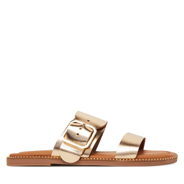 Klapki Tamaris. Żółte klapki damskie Tamaris, bez wzorów, bez obcasa. Za 179.99 zł.