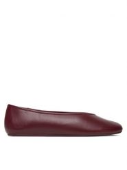 Coach Baleriny Houston Ballet CCH74 Bordowy. Czerwone baleriny damskie Coach, bez wzorów, ze skóry, bez obcasa. Za 659.99 zł.