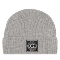Czapka Guess. Szare czapki i kapelusze męskie Guess, na zimę, z aplikacjami. Za 109.99 zł.