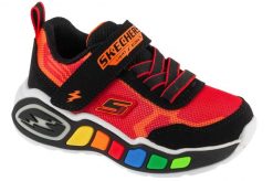Buty sportowe Sneakersy chłopięce, Play Scene. Czarne trampki i tenisówki chłopięce Skechers, bez wzorów, z materiału, sportowe, przed kostkę, bez zapięcia. Za 179.99 zł.