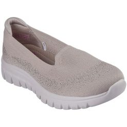 Buty sportowe damskie Skechers Graceful View Finder. Brązowe obuwie sportowe damskie Skechers, bez wzorów, na fitness i siłownię. Za 490.00 zł.