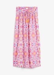Spódnica maxi z lejącej wiskozy. Zielone spódnice damskie bonprix, na lato, bez wzorów, z wiskozy, maxi. Za 112.99 zł.