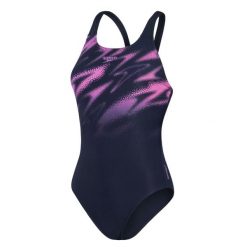 Damski Jednoczęściowy Kostium Kąpielowy Hyperboom Placement Muscleback. Czerwone kostiumy jednoczęściowe damskie Speedo, bez wzorów, z materiału, do pływania. Za 246.99 zł.