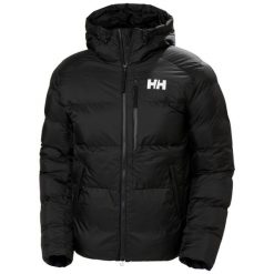 Kurtka z kapturem Helly Hansen Active Winter. Czarne kurtki sportowe męskie Helly Hansen, na zimę, bez wzorów, z puchu, trekkingowe. W wyprzedaży za 1,276.30 zł.