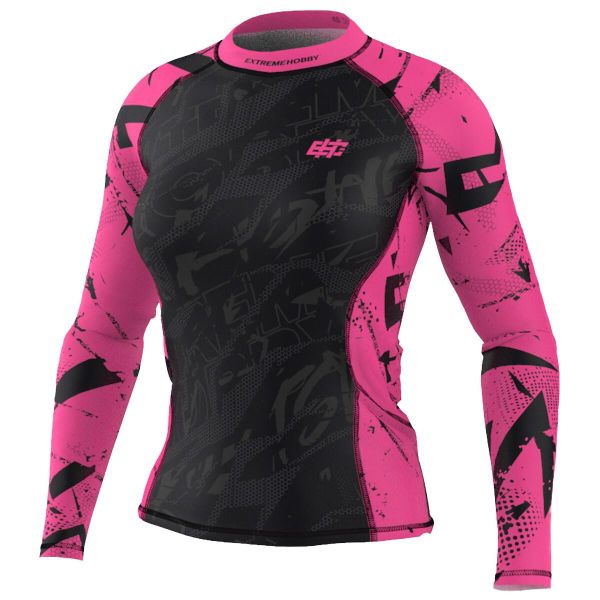 Koszulka Sportowa Rashguard damski MMA EXTREME HOBBY NEO. Czerwone koszulki sportowe damskie EXTREME HOBBY, m, bez wzorów, z bawełny, bez kołnierzyka, bez ramiączek, do biegania. Za 209.00 zł.