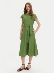 Weekend Max Mara Sukienka codzienna Magma 2515221142 Zielony Regular Fit. Zielone sukienki damskie Weekend Max Mara, na co dzień, bez wzorów, z bawełny, bez kołnierzyka, bez ramiączek, proste. Za 749.99 zł.