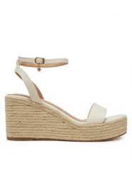 DeeZee Espadryle EA0315-2 Écru. Sandały damskie DeeZee, bez wzorów, z materiału, bez obcasa, bez zapięcia. Za 139.99 zł.