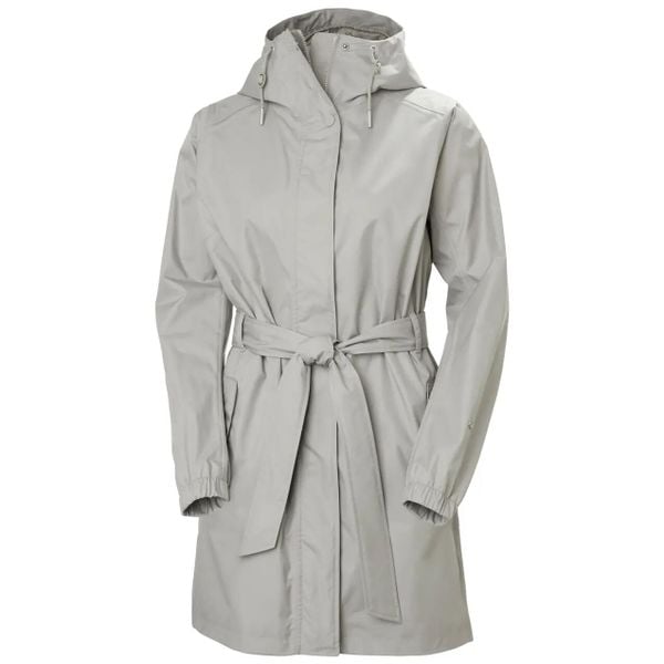 Damska kurtka wodoodporna Helly Hansen Hh Classics Trench. Szare kurtki damskie Helly Hansen, na lato, xl, z aplikacjami, z materiału, bez kaptura. Za 667.50 zł.