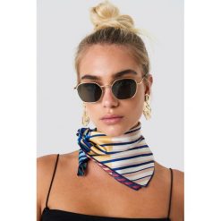 NA-KD Accessories Metalowe okulary przeciwsłoneczne - Gold. Czarne okulary przeciwsłoneczne damskie NA-KD Accessories. Za 80.95 zł.