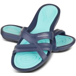 Klapki basenowe damskie PANAMA. Zielone klapki damskie Aqua-Speed, bez wzorów, sportowe, bez obcasa. Za 69.99 zł.