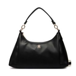 Torebka Tommy Hilfiger. Czarne torebki do ręki damskie Tommy Hilfiger, bez wzorów, klasyczne, bez dodatków. Za 529.99 zł.