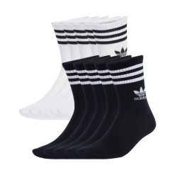 Skarpety adidas 3 Stripes Crew 10 Pairs. Czarne skarpety męskie Adidas, bez wzorów. Za 120.99 zł.
